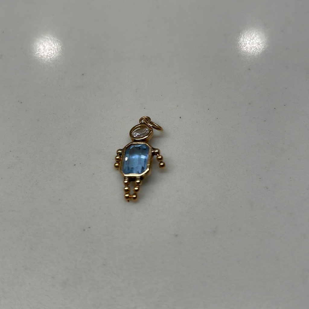 14k Gold Birthstone Pendant
